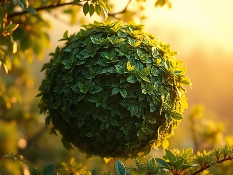 Advanced robotics tending to glowing plant samples in a laboratory.